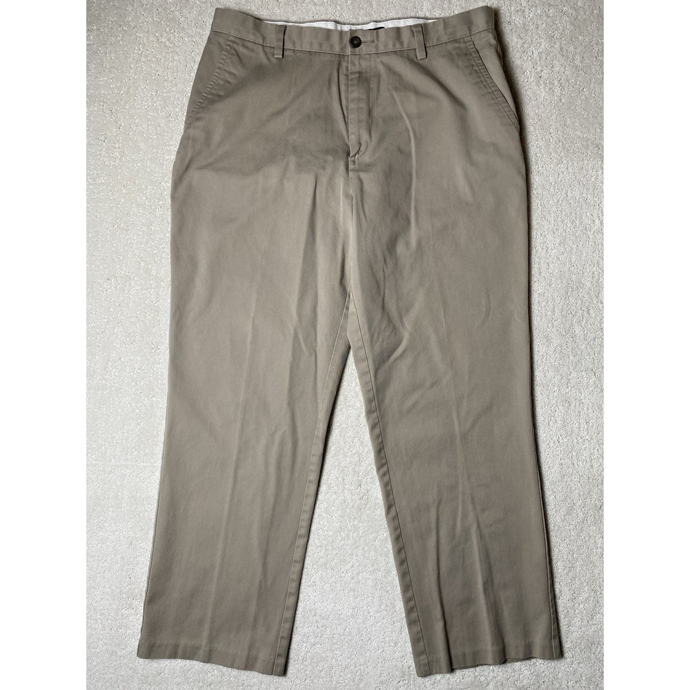 Dockers D3 Classic‎ Fit Khaki Chino Pants Men's 35x30 Flat Front Casual Tan